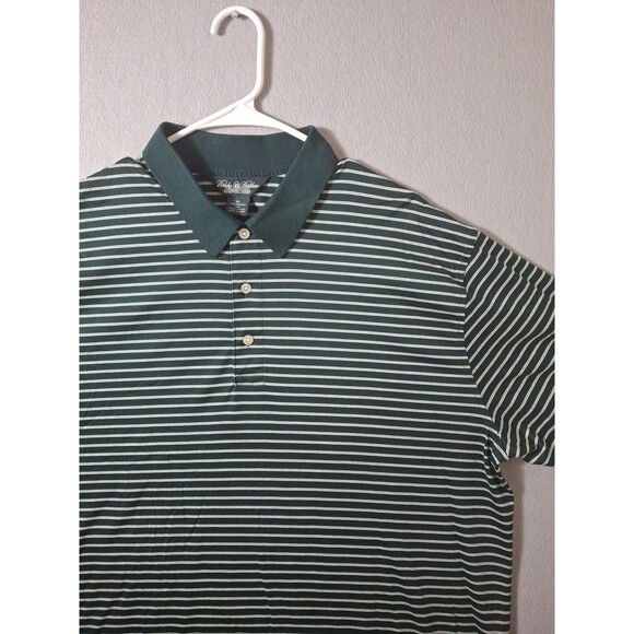 Brooks Brothers Polo Shirt Men's XL Country Club Green Performance Knit Golf - Picture 4 of 8